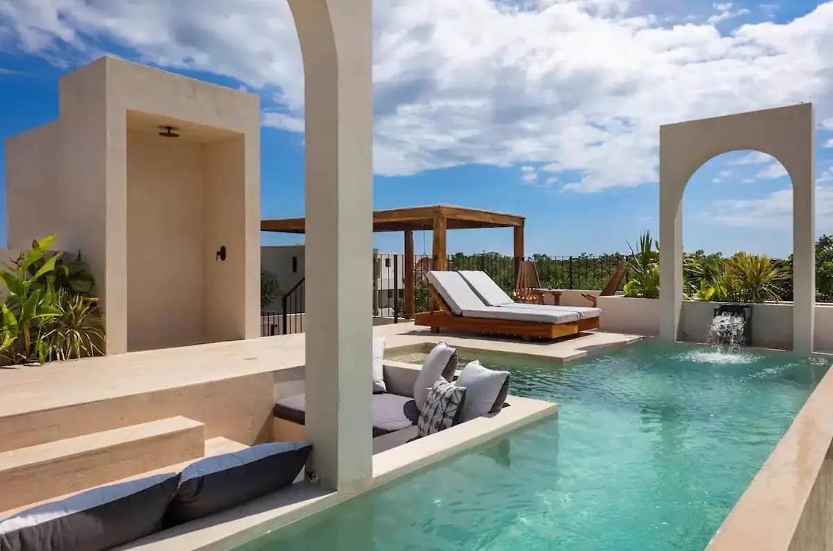 Architects Dream Stylish 4-Bedroom Home Tulum Mexico